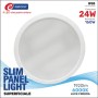 Slim panel 24w 6000k tondo superf.
