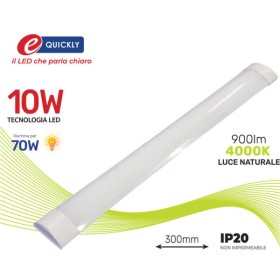 Led batten 10w 900lm 300mm 4000k