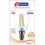 Lamp.sfera led fil.e14 7w 2700k