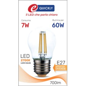 Lamp.sfera led filam.e27 7w 2700k