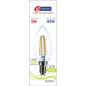 Lamp.candela led fil.e14 5w 4000k