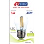 Lamp.sfera led filam.e27 5w 4000k