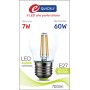 Lamp.sfera led filam.e27 7w 4000k