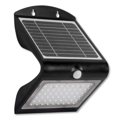 Applique 54+2 led ricarica solare rilevatore movimento 500Lm m.Colomba
