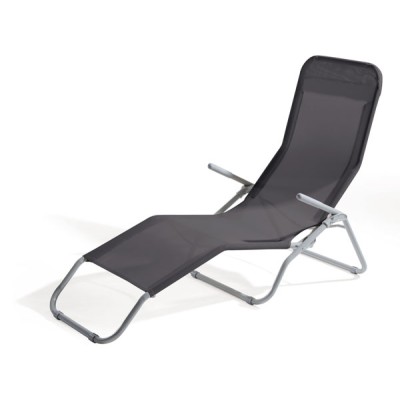 Lettino dondolino texilene grigio