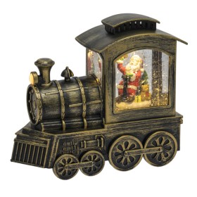 Locomotiva brunita glitter led 18cm