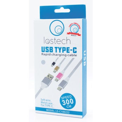 Cavo carica rapida 300 cm.type-c