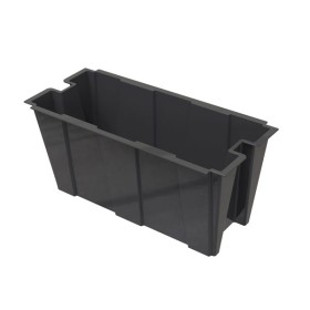 Fioriera interna per separe colore nero cm.79x35x37h Capacità: 63 lt.