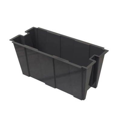 Fioriera interna per separe colore nero cm.79x35x37h Capacità: 63 lt.
