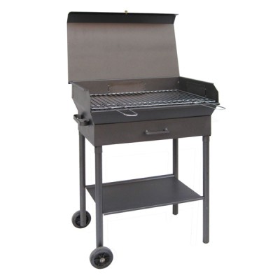 Barbecue oleandro con ruote 40x80x90h con graticola
