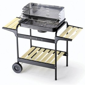 Barbecue 1ripiano, 2mensole cm.58x38x90h paravento in acciaio inox