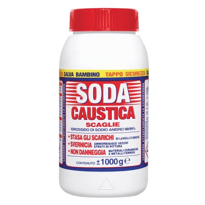 Soda caustica in scaglie bar.kg.1