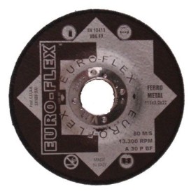 Disco taglio euroflex per smerigliatrice angolare in ferro 115x3,2x22