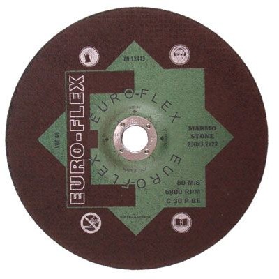 Disco taglio euroflex taglio marmo/pietra 230x3,2x22