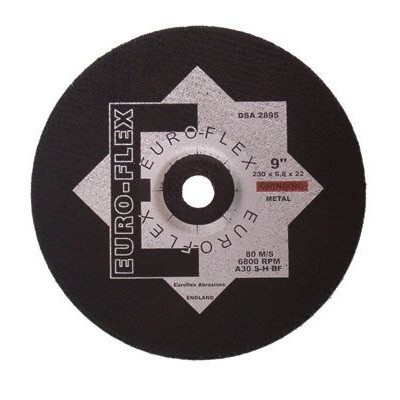 Disco taglio euroflex taglio sgrosso ferro 230x6,4x22