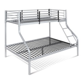 Letto a castello aladdin struttura robusta in acciaio cm.90x190/140h
