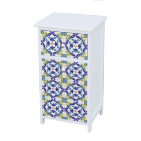 Mobile 1 cassetto + 1 anta 35x30x71h decoro Vietri