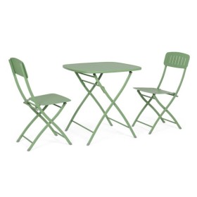 Set Bistrot Yvonne 3 pezzi (1 tavolo + 2 sedie) verde salvia