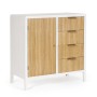 Mobile Credenza 1 anta+4 cassetti Charley bianco-naturale 80X40X82H