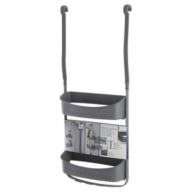 Mensola doccia 2 ripiani plastica grigio. dimensioni 32X11X69 (cm.)