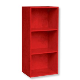 Libreria componibile cm.42x29x89h rosso fuoco
