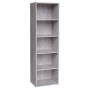 Libreria 40x29x132h cemento in mdf laminato