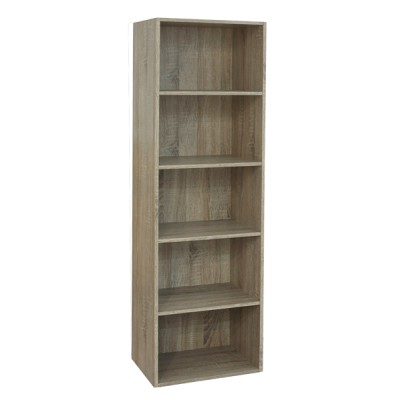 Libreria 40x29x132h rovere nordico in mdf laminato