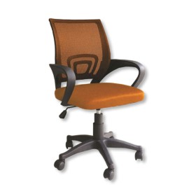 Poltrona giove con braccioli arancio cm.60x61x90/98h max