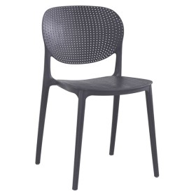 Sedia in resina goose dark grey