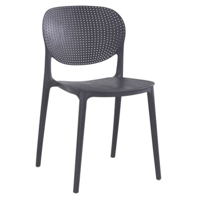 Sedia in resina goose dark grey