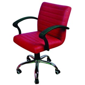 Poltrona helium con braccioli rossa cm.57x56x82/92h