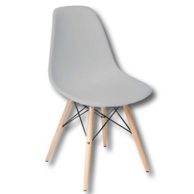 Sedia standy wood polipropilene cm.40x44x82h seduta h.cm.46 col.toupe