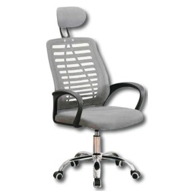 Poltrona ufficio mouse cm.60x45x111-121h seduta cm.44-54h col.grigio