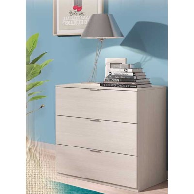 Cassettiera 3 cassetti 77x38x80h rovere