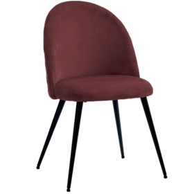 Sedia Marina velluto bordeaux