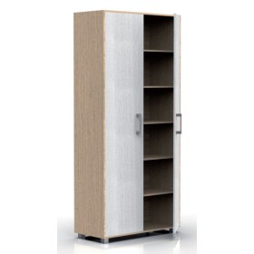 Mobile scarpiera 6 piani mars4 bianco alpes / rovere 75x35x170h