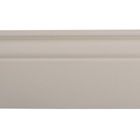 Battiscopa mdf 140x16 con passacavo colore: bianco