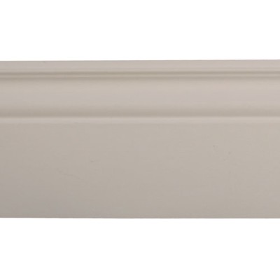 Battiscopa mdf 140x16 con passacavo colore: bianco