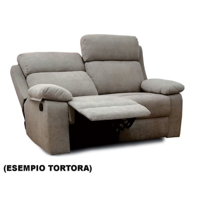 Divano recliner 2 posti grigio cm.145x93x101