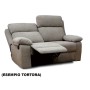 Divano recliner 2 posti grigio cm.145x93x101