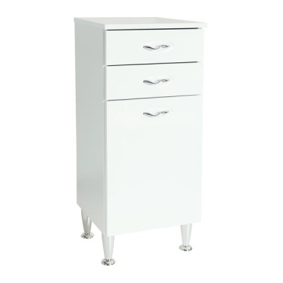 Mobile multiuso 2cassetti+1anta 35x34x84h bianco