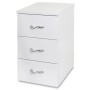 Sgabello 3 cassetti bianco cm.29lx24px49h