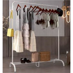 appendiabiti in acciaio verniciato bianco 120x44x146h