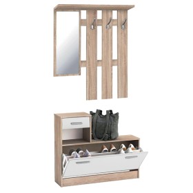 Mobile ingresso scarpiera canadian white 1cassetto e 3 ganci