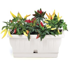 Fioriera natura cm.60 bianco