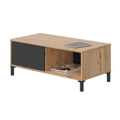 Tavolo da caffe rovere antracite 100x50x40h