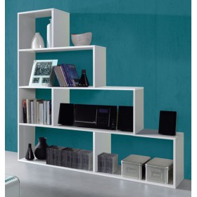 Libreria klum 145x29x145h bianco lucido