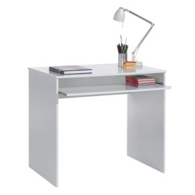 Scrittoio cm.90x54x79h bianco piano estraibile