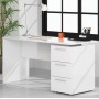 Scrivania stylus 138x60x74h bianco lucido