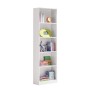 Libreria cm.52x25x180h bianco artik 5piani